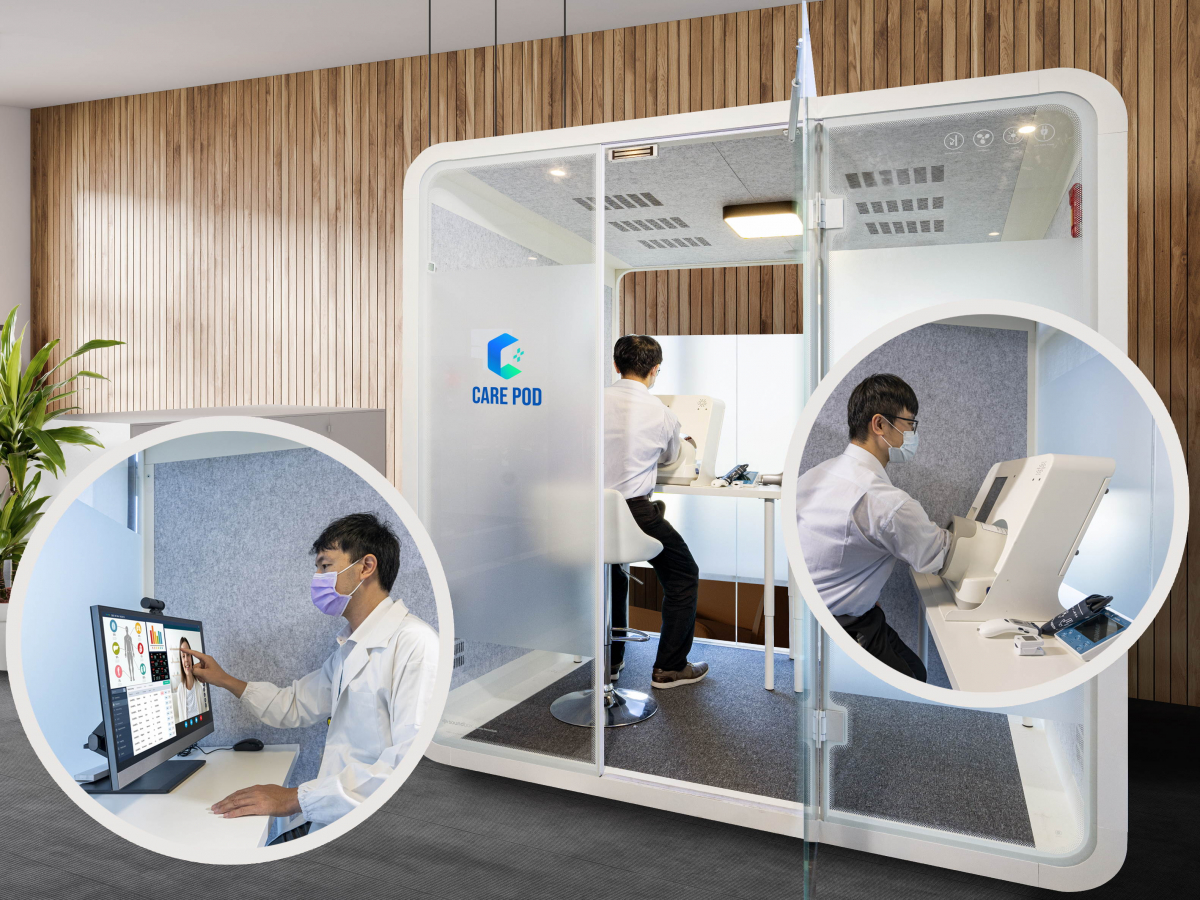 达擎于医疗科技展中展出＂远距诊疗舱＂，以因应医疗数字化及社会高龄化趋势下、复诊及慢性病患等族群对于远距看诊需求逐渐升高所推出的创新整合方案。多功能合一、高隐私性的远距诊疗舱可根据病患端与医师端的不同需求，提供弹性化及客制化功能，节省医生和病患的精力及时间