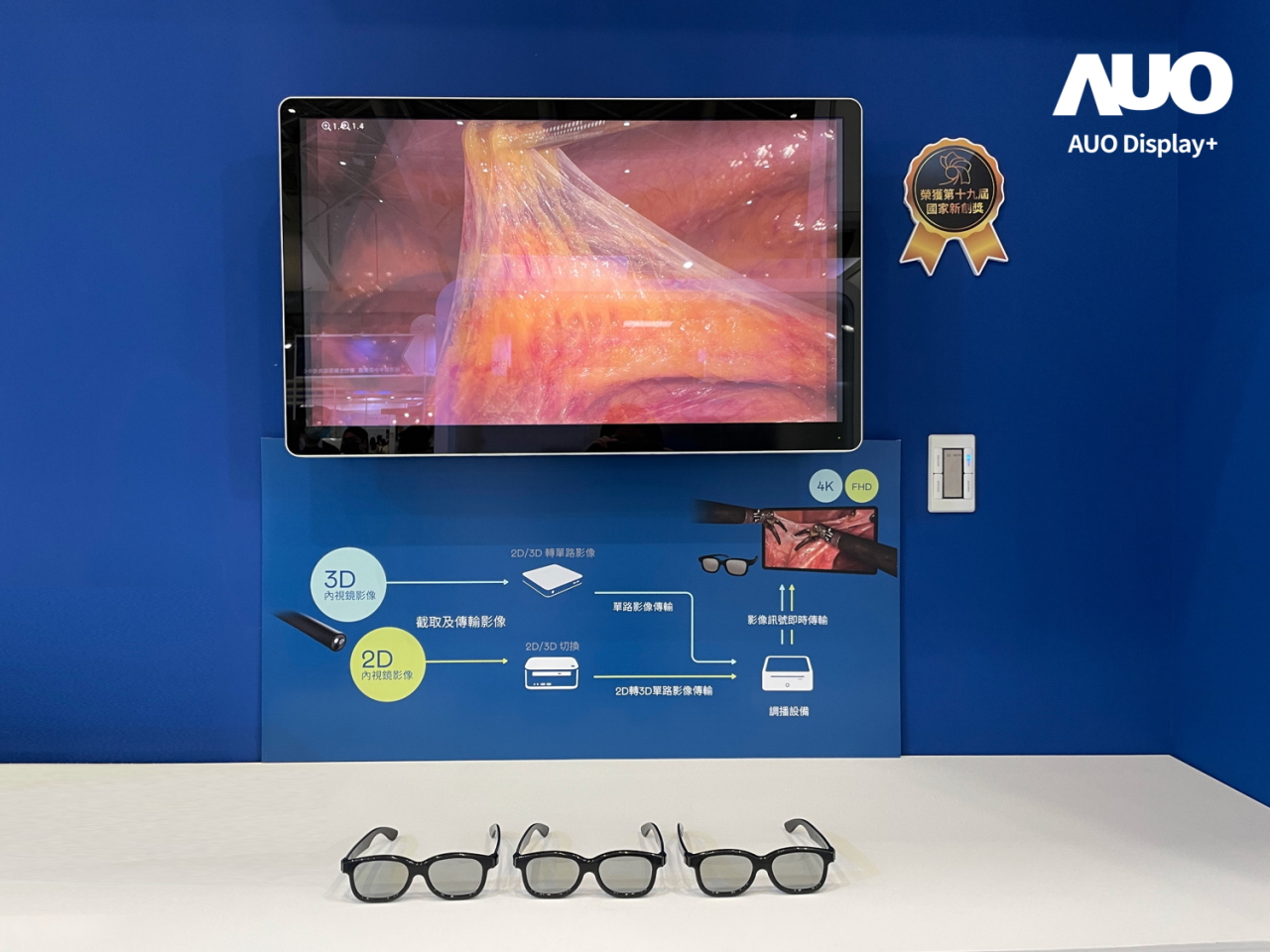 達擎寬視角3D醫療顯示器，協助醫護團隊成員於手術進行時，皆能看到一致性的3D影像，提高溝通效率，使手術更精準、快速完成達擎寬視角3D醫療顯示器，協助醫護團隊成員於手術進行時，皆能看到一致性的3D影像，提高溝通效率，使手術更精準、快速完成