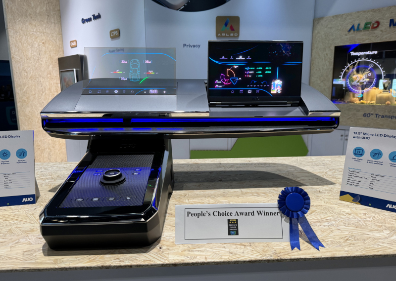 好体育全站登录平台车用Micro LED Display HMI解决方案获&rdquo;最佳车用显示奖&rdquo;，以用户为中心开发，针对前座驾驶与乘客设计兼具娱乐与安全的高画质屏幕，包含车舱前座的Micro LED透明屏幕及全球首款内建镜头的智慧Micro LED显示器