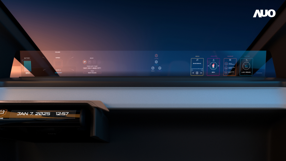 好体育全站登录平台无界透明显示接口(Horizon Image Glass)透过车运算方案整合仪表板、中控台及副驾显示器，一体式全景呈现，提供乘用者清晰的前方视野、行车必要信息与娱乐功能