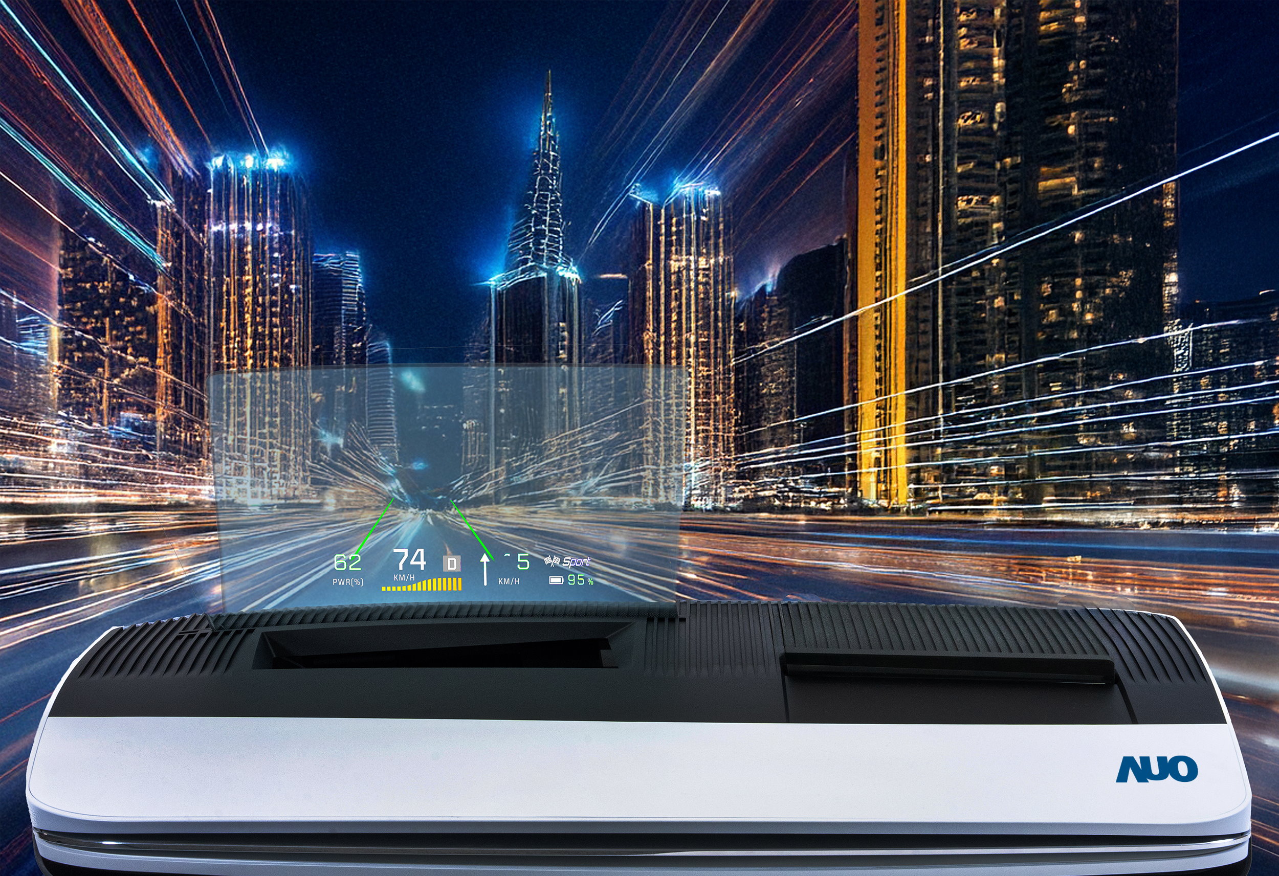 好体育全站登录平台推出13吋Micro LED抬头显示器，提供高入眼亮度、高色彩饱和度的显示质量，在阳光下或黑暗中都清晰可见，并利用Micro LED模块体积小的优势，解决车用空间有限的痛点