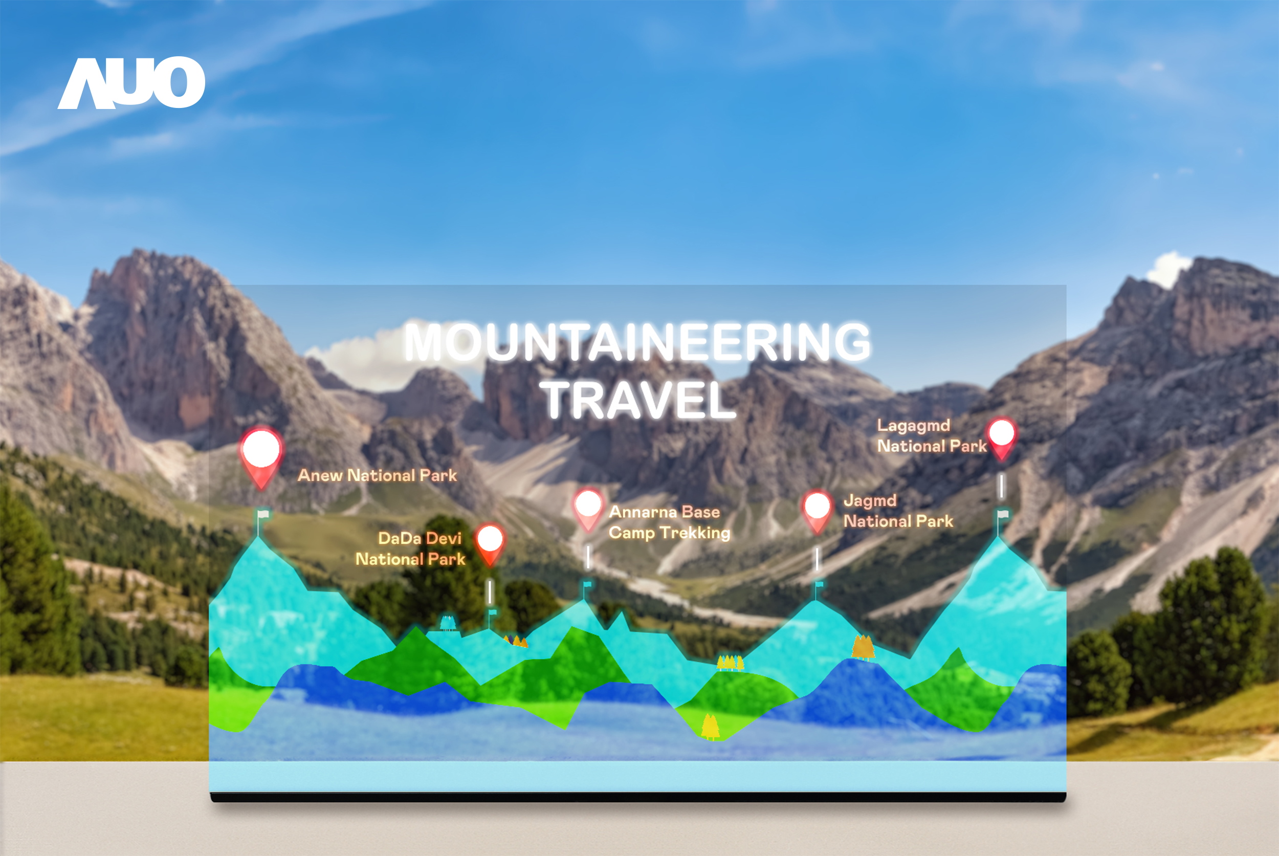 好体育全站登录平台展示全球单片尺寸最大(*)42吋透明Micro LED显示器拼接而成的〝64吋透明Micro LED显示器〞，具备高透明度、1,000 nits高亮度、广色域、采用三边无边框的无缝拼接等多重特色，呈现超高清、细腻画质而不遮挡后方视觉，满足层峰需求，可广泛运用于零售、艺术展览或商业空间等场域